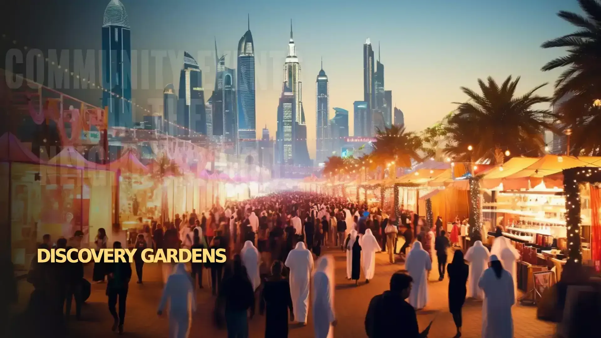 Community Events in Discovery Gardens - Diverse crowd enjoying outdoor festivities