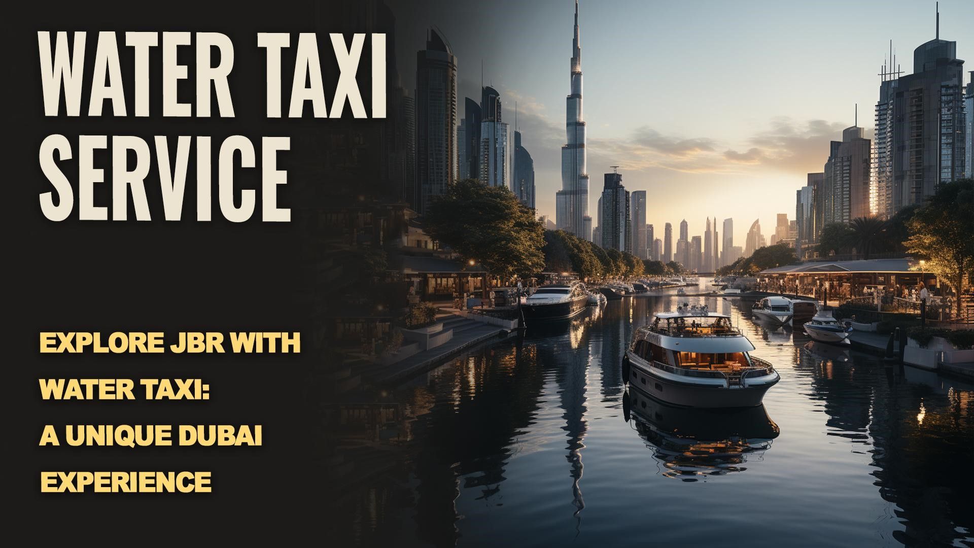 Water Taxi Service in the JBR Neighborhood