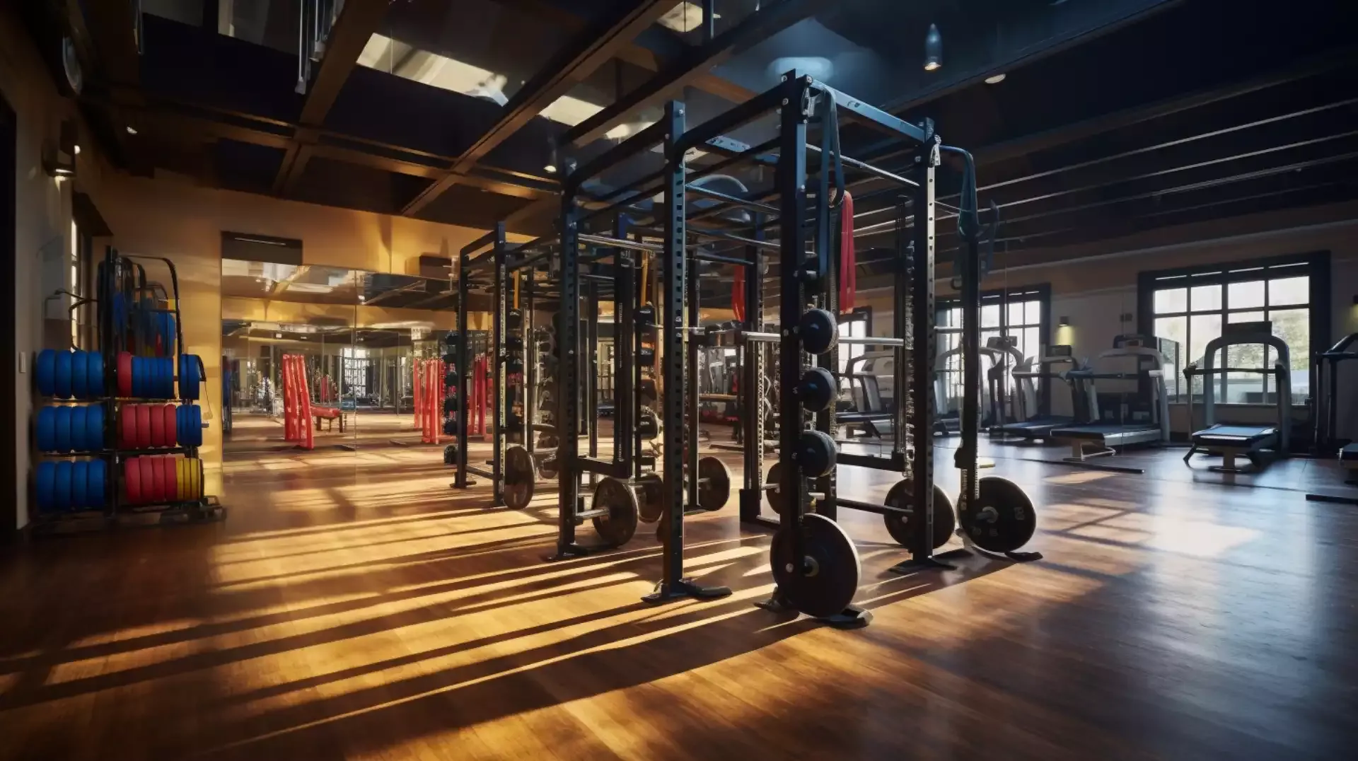 Modern gym equipment at Fitness Centers in Neighborhood JLT