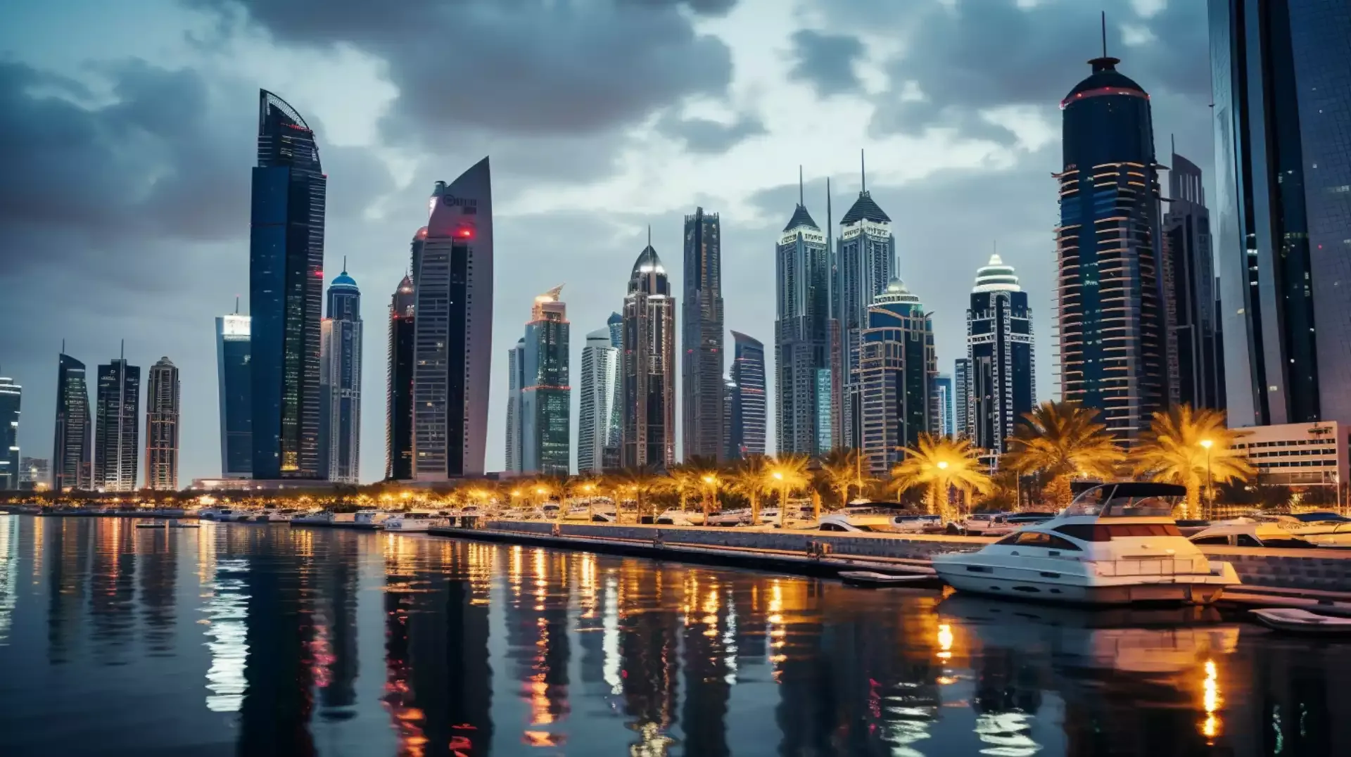 Aerial view capturing the allure of Dubai Marina and Neighborhood JLT