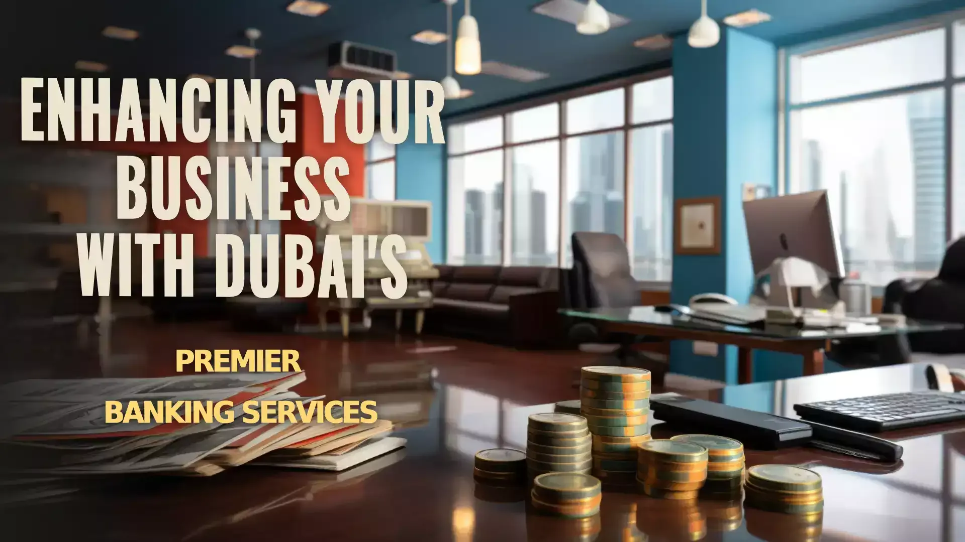 Image showcasing the diverse range of banking services available in Dubai, symbolizing financial excellence and innovation