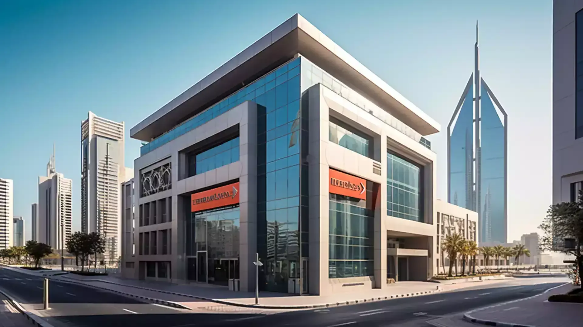 Illustration depicting the extensive banking services offered in Dubai, highlighting its role as a global financial hub