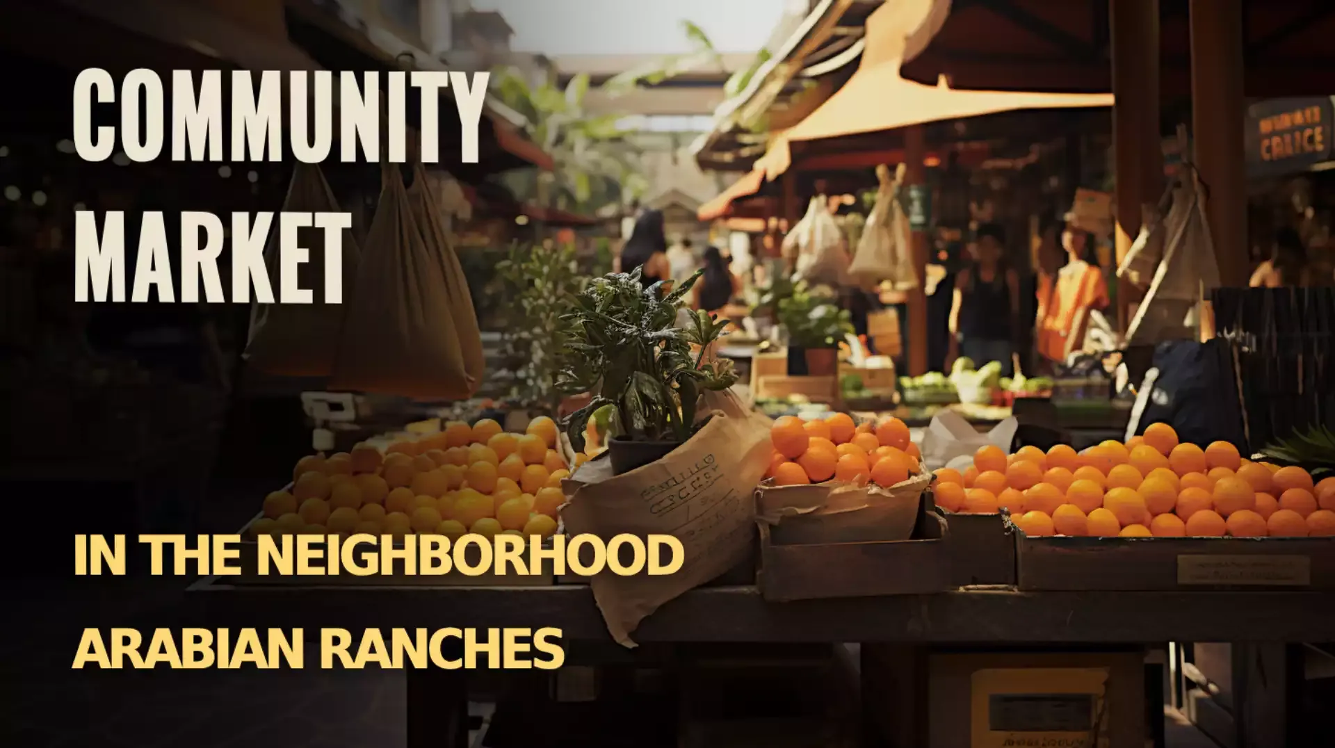 Community Market in Arabian Ranches - Vibrant Local Shopping Experience