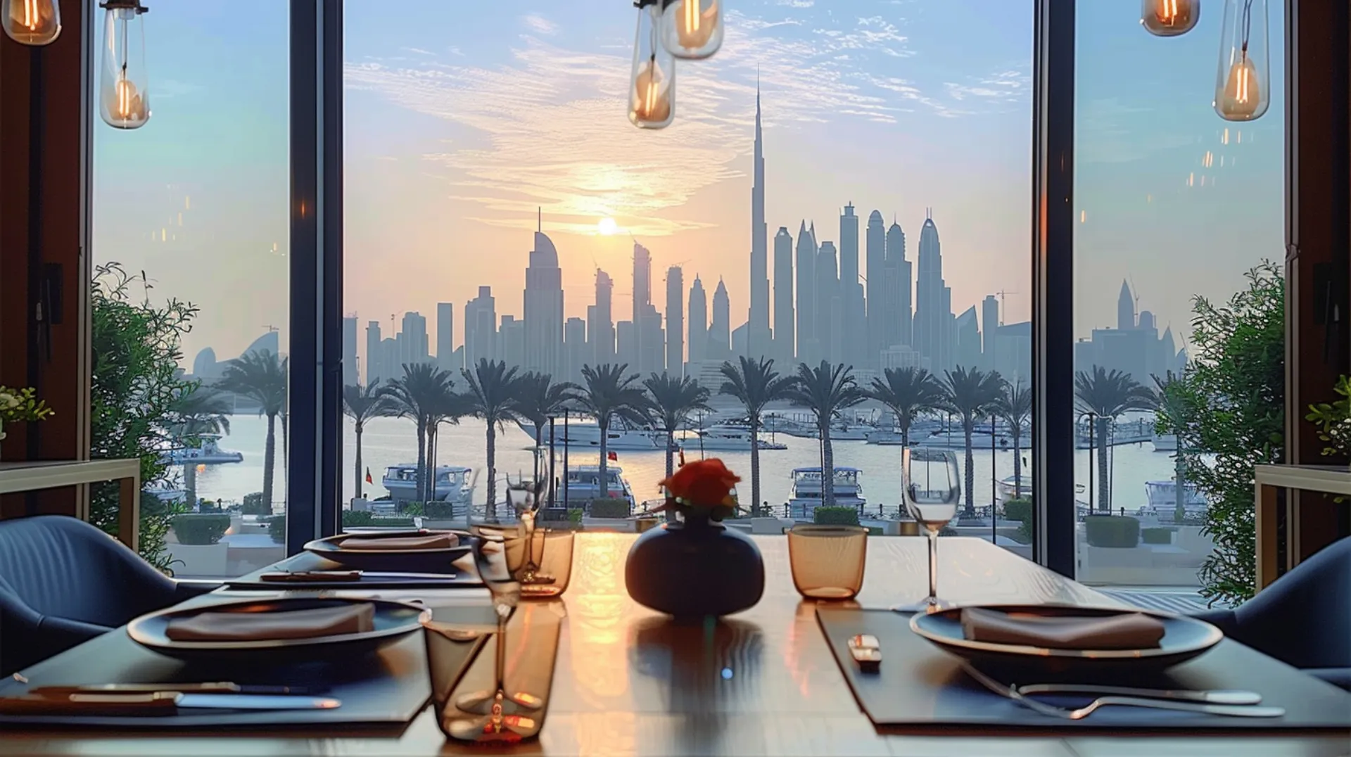 Business in Dubai: A cozy outdoor seating area, highlighting the city's dining atmosphere