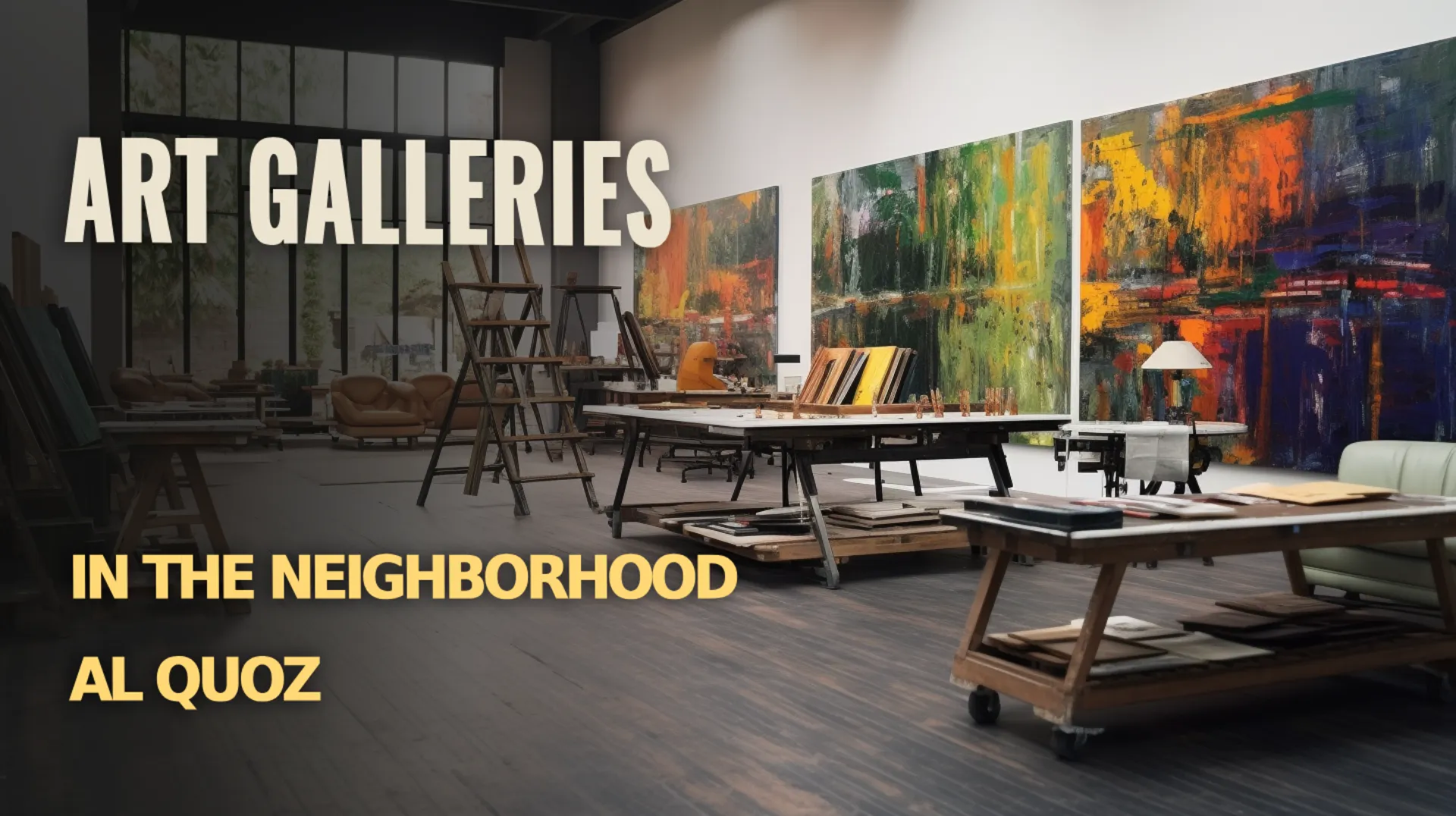 Explore the vibrant art galleries in Al Quoz with renowned captivating in its exhibitions art