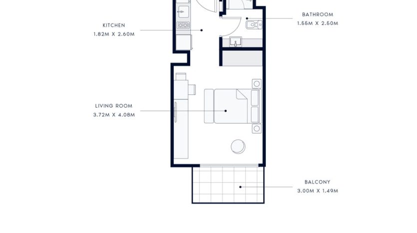 Квартира в Al Furjan, Дубай, 1 спальня, 78 м2