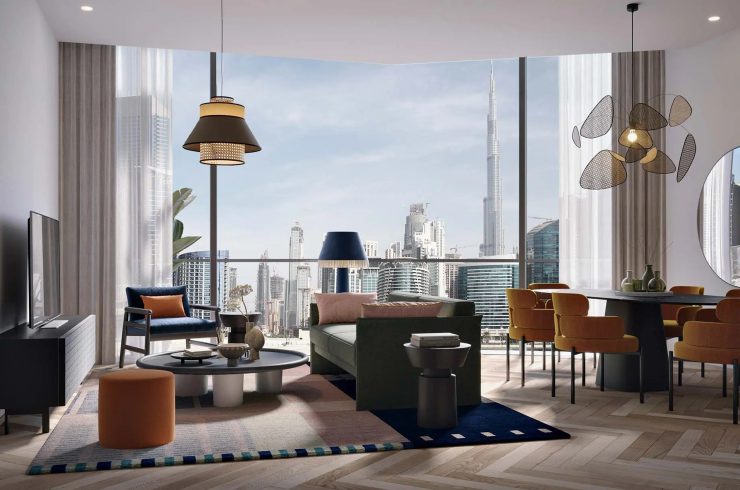 Квартира в PENINSULA THREE в Дубай, 1 спальня, 60м2