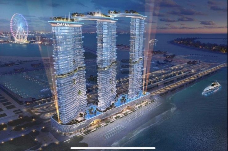 Квартира в Dubai Harbour, Дубай,    2 спальни, 134.7м2