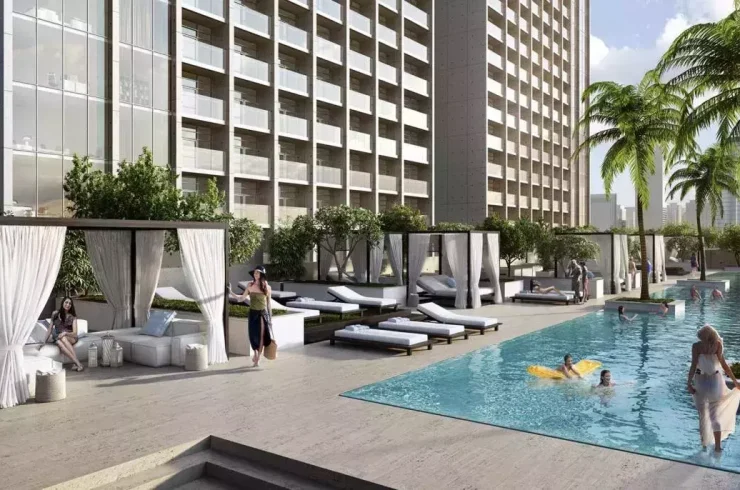 Пентхаус в Бизнес-Бэй, Дубай,    2 комнаты, 88м2