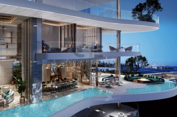 Квартира в Dubai Harbour, Дубай,    3 спальни, 165.6м2