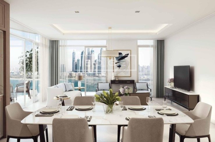 Квартира в PALACE BEACH RESIDENCES в Dubai Harbour, Дубай,    2 спальни, 111.2м2