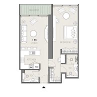 Квартира в MBL ROYAL в Дубай, 2 комнаты, 81м2 | фото 1