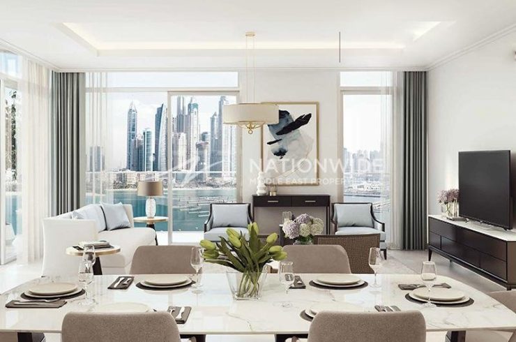 Квартира в PALACE BEACH RESIDENCES в Dubai Harbour, Дубай,    1 спальня, 80м2