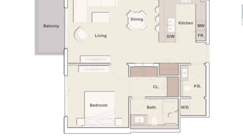 Квартира в ELLINGTON HOUSE IV в Дубай,    2 комнаты, 76м2