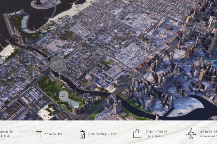 Пентхаус в CASA CANAL в Дубай,    3 спальни, 440м2