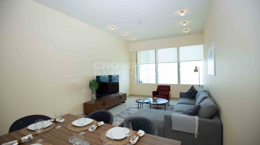 Rent Apartment in NATION TOWERS in Corniche Road, Abu Dhabi, UAE 2 bedrooms, 1301 sq. ft. | Foto 3