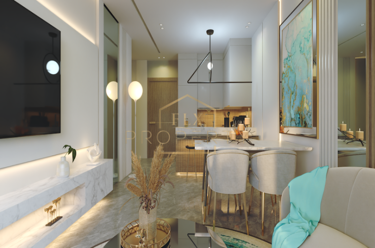 Квартира в SAMANA SANTORINI в Дубай Студио-Сити,    2 спальни, 111.6м2