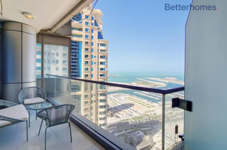 Квартира в Дубай Марина,    2 спальни, 124.3м2