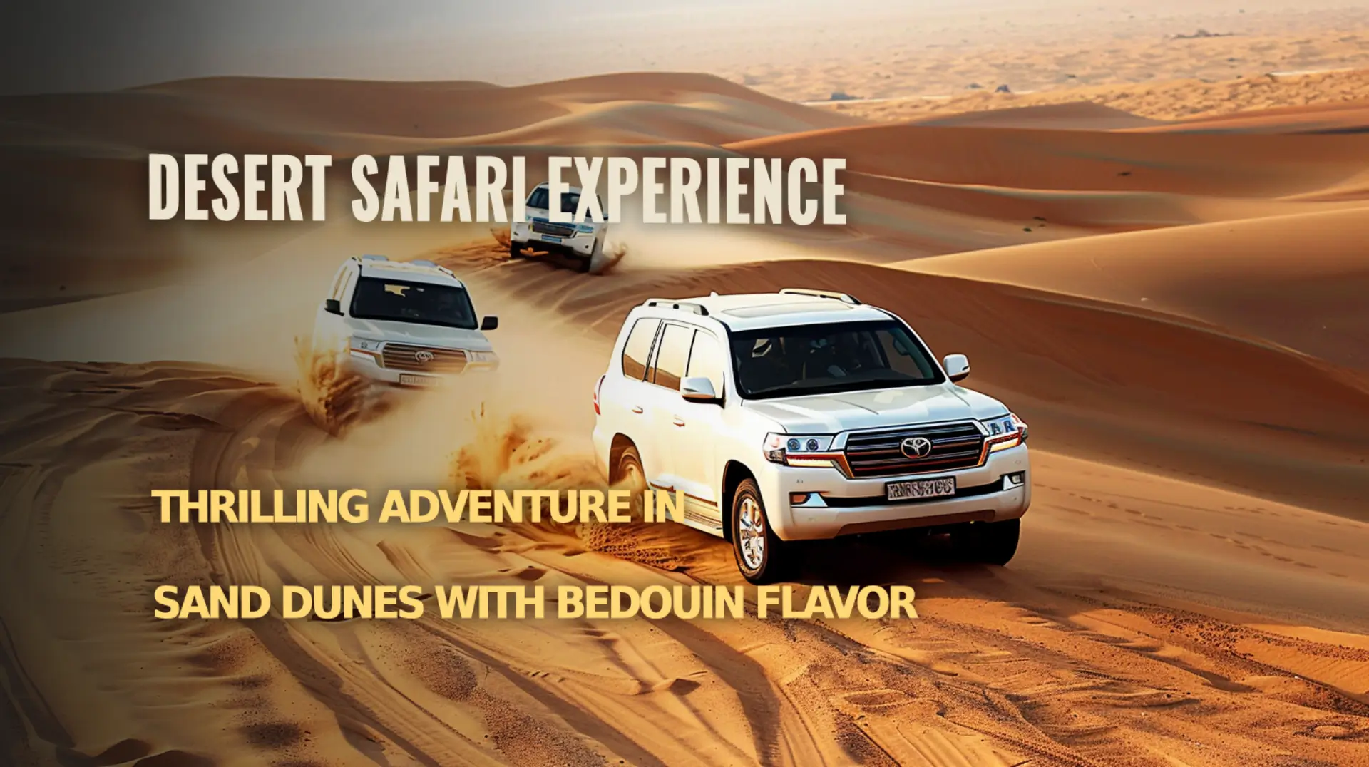 Experience thrilling adventures in the sand dunes with our Desert Safari Experience