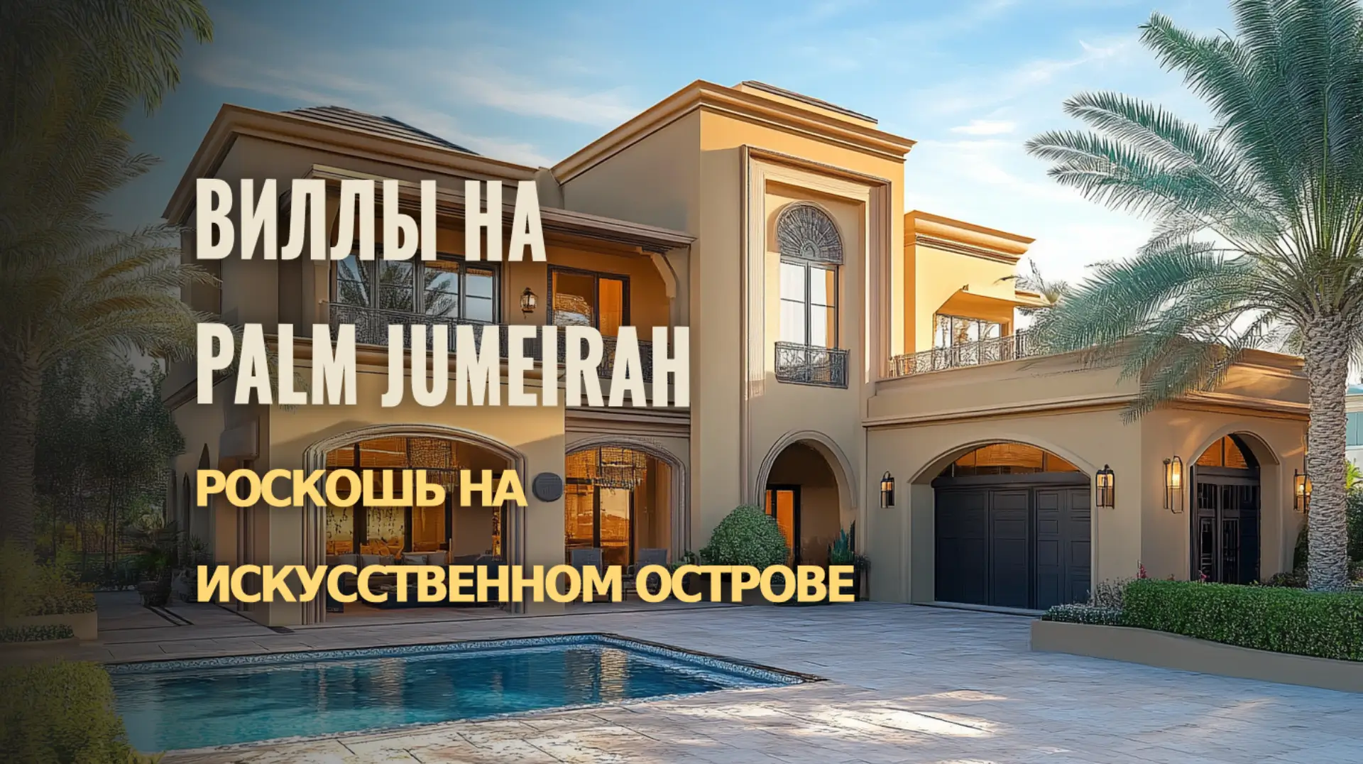 Элитные виллы на Palm Jumeirah с видом на океан