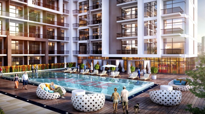 Apartment on Arjan, Dubai, 2 bedrooms, 103.2153 m2  | Foto 1