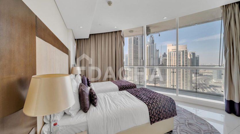 Apartment on Downtown Burj Dubai, 2 bedrooms, 115.3 m2 / per year