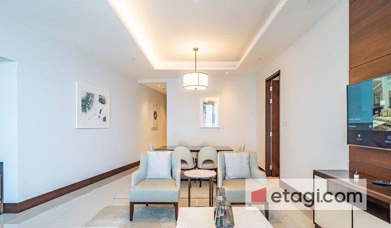 Apartment on Downtown Burj Dubai, 2 bedrooms, 143.3 m2 / per year