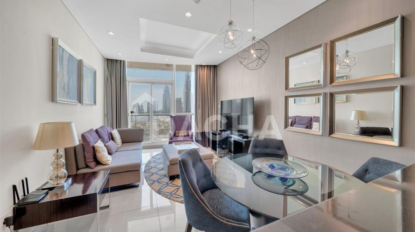 Apartment on Downtown Burj Dubai, 2 bedrooms, 115.3 m2 / per year