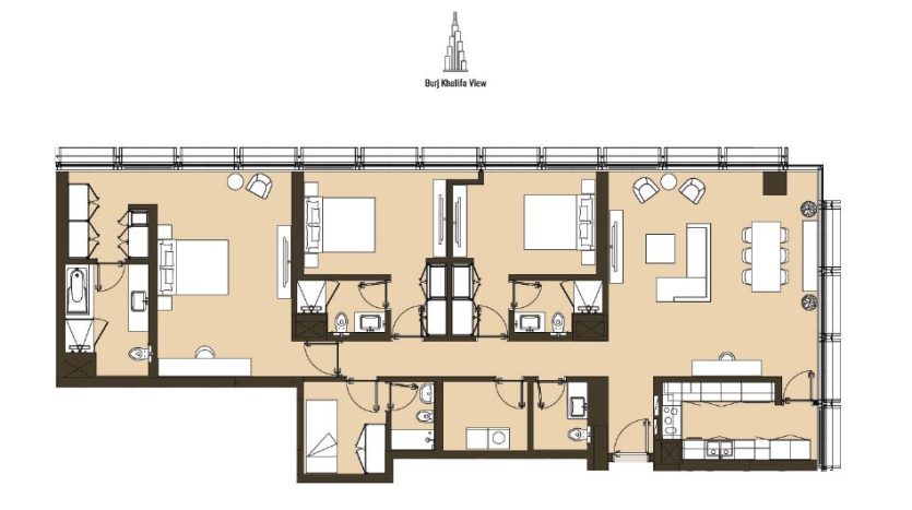 Apartment on Business Bay, Dubai, 3 bedrooms, 181.2 m2  | Foto 2