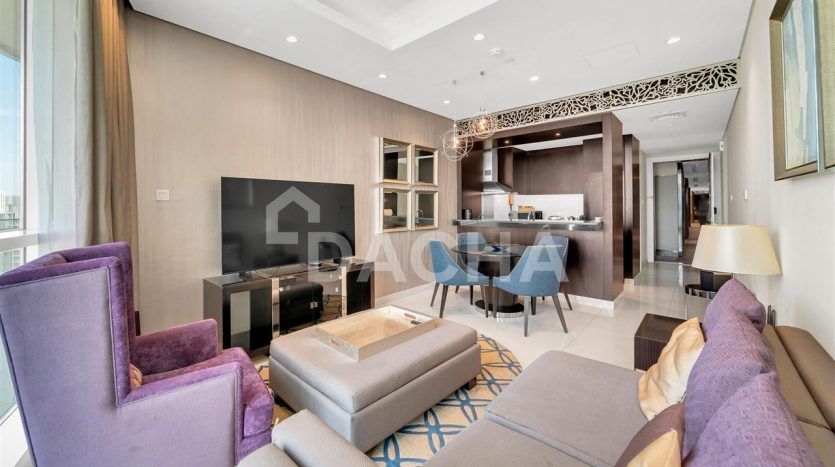 Apartment on Downtown Burj Dubai, 2 bedrooms, 115.3 m2 / per year