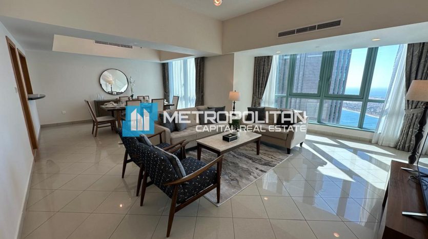 Квартира в Corniche Road, Абу-Даби, 2 спальни, 183.9 м2 / в год