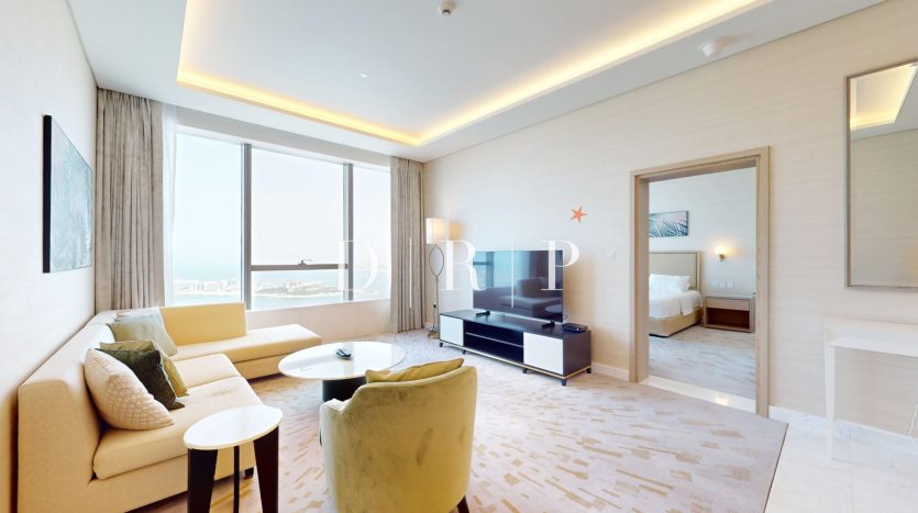 Apartment on Palm Jumeirah, Dubai, 1 bedroom, 96.5 m2 / per month