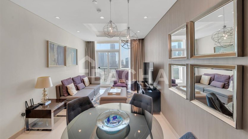 Apartment on Downtown Burj Dubai, 2 bedrooms, 115.3 m2 / per year