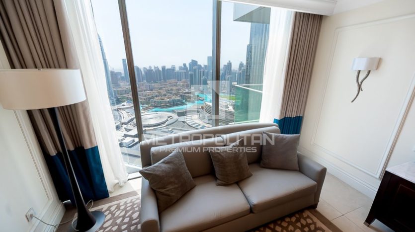 Apartment on Downtown Burj Dubai, 2 bedrooms, 118 m2 / per year