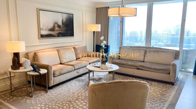 Apartment on Downtown Burj Dubai, 2 bedrooms, 163 m2 / per year