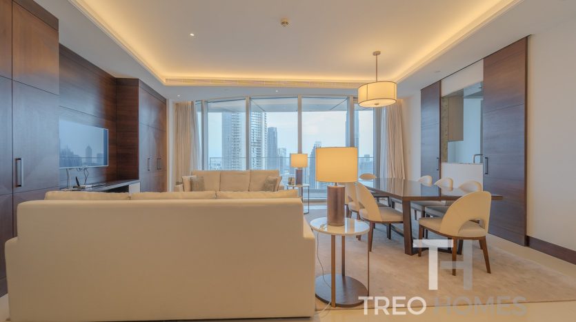 Apartment on Burj Khalifa, Dubai, 3 bedrooms, 188 m2 / per year
