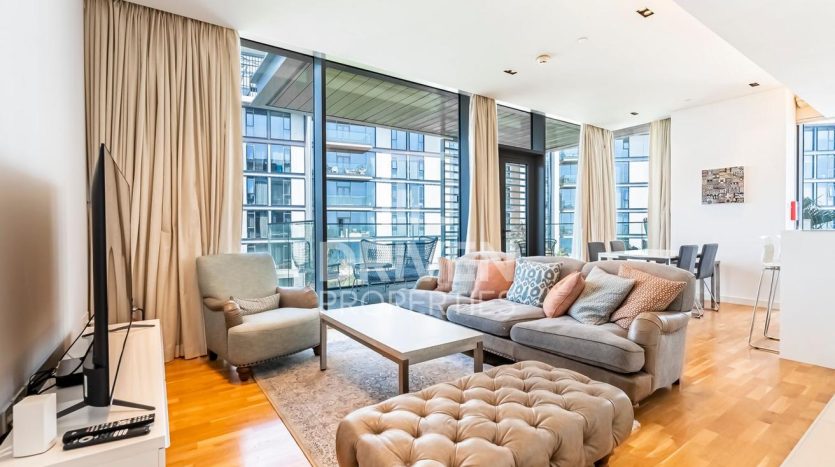 Квартира в Bluewaters, Дубай, 2 спальни, 159 м2 / в год