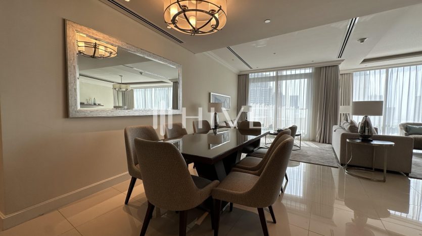 Apartment on Downtown Burj Dubai, 3 bedrooms, 208.6 m2 / per year
