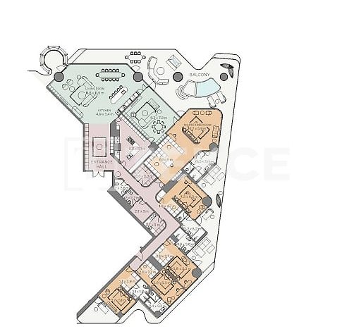 Apartment on Business Bay, Dubai, 4 bedrooms, 6491 sq. ft. | Foto 3