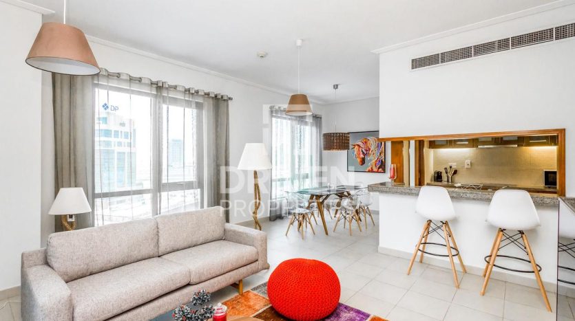 Apartment on Downtown Burj Dubai, 1 bedroom, 90 m2 / per year