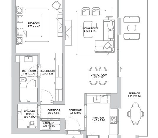 Apartment on Jumeirah Islands, Dubai, 1 bedroom, 124 m2  | Foto 3
