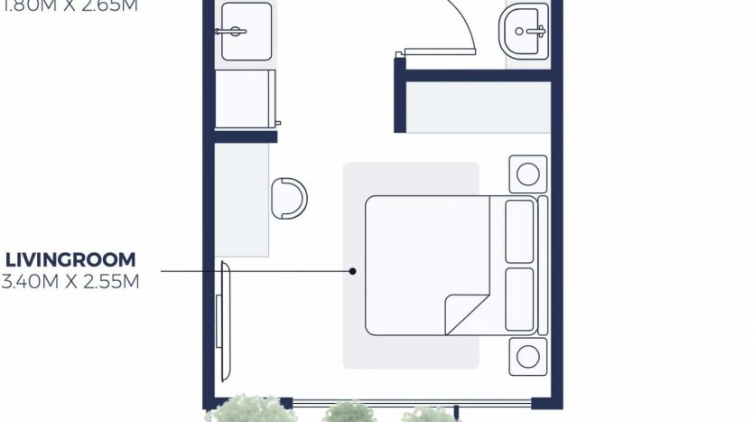 Квартира в Al Jaddaf, Дубай, 2 спальни, 92 м2