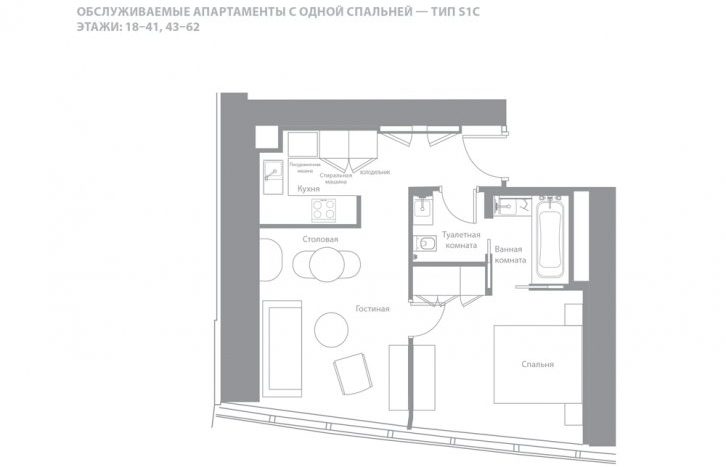 Квартира в Джумейра Бич Резиденс, Дубай, 1 спальня, 59 м2