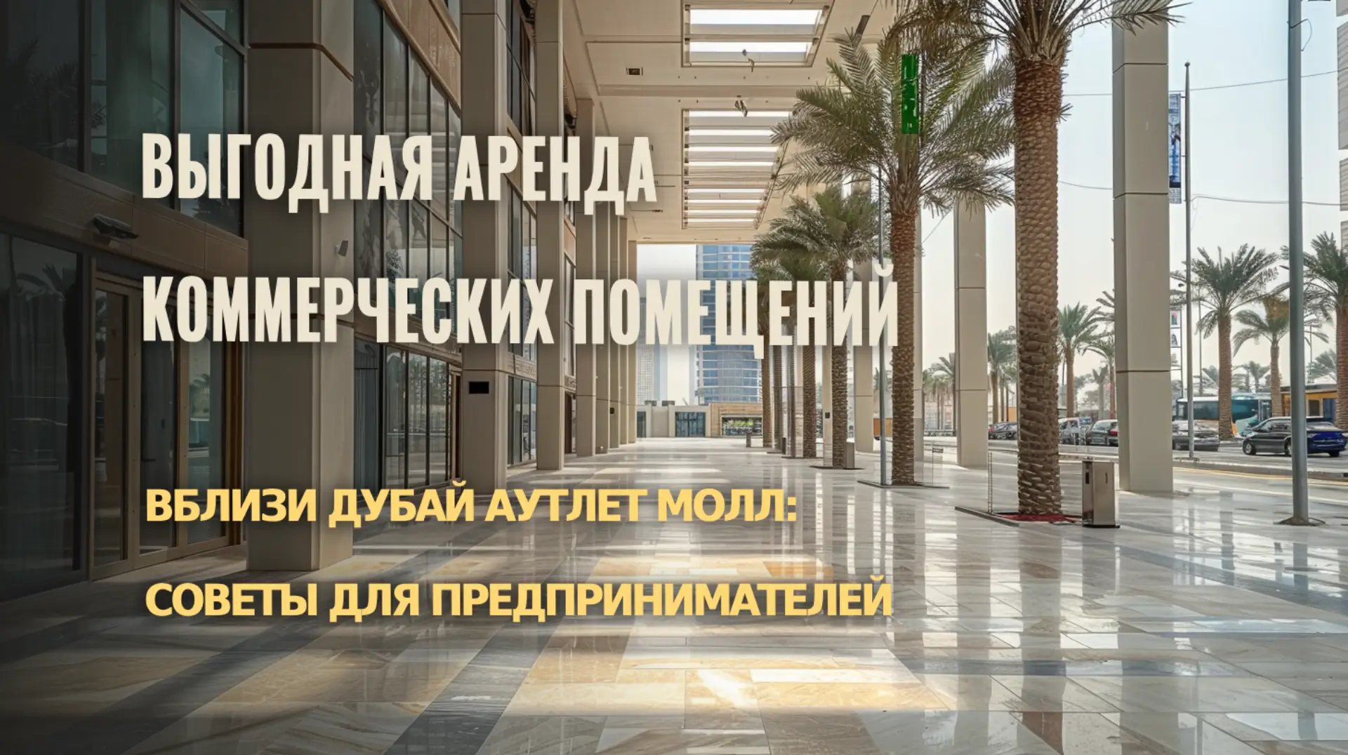 Выгодная аренда коммерческой недвижимости в Дубае: советы у Дубай Аутлет Молл