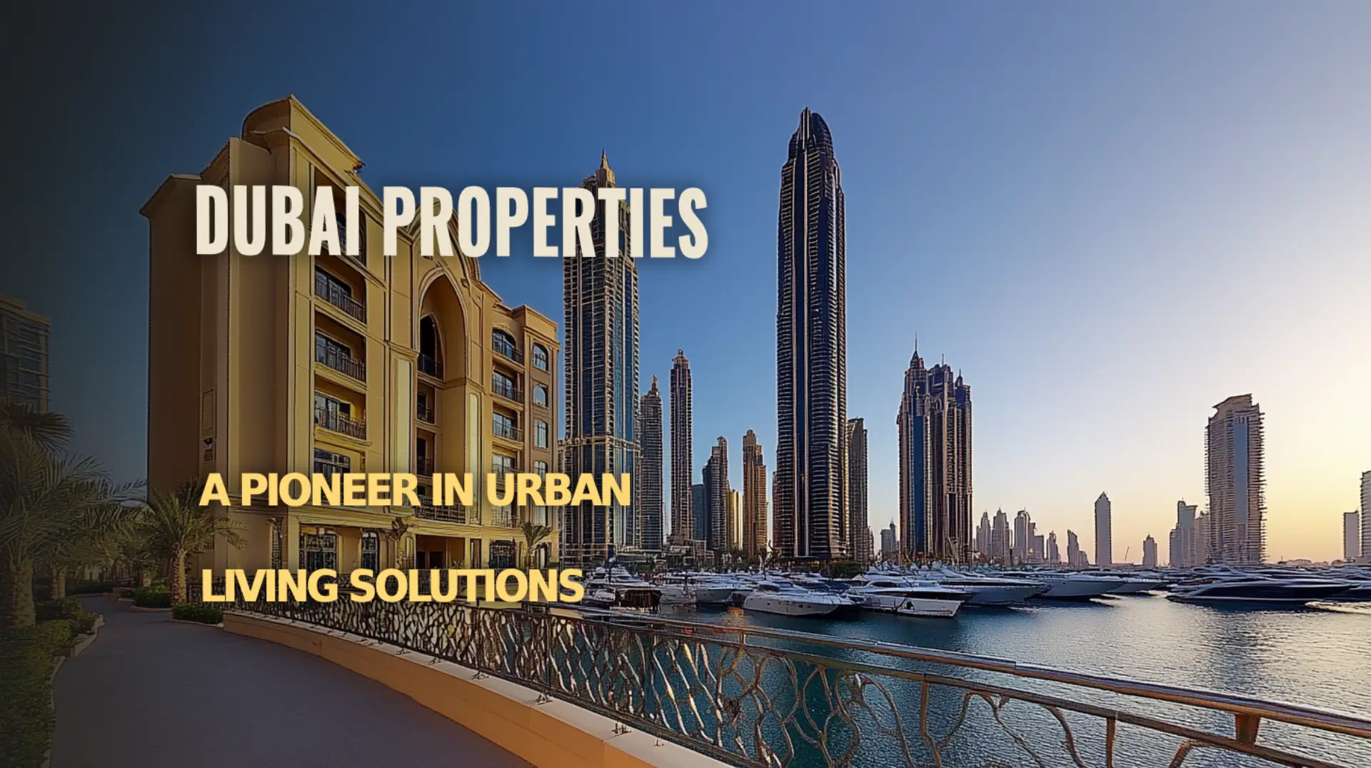 Dubai Properties: A Pioneer in Urban Living Solutions Urban Living Solutions by Dubai Properties