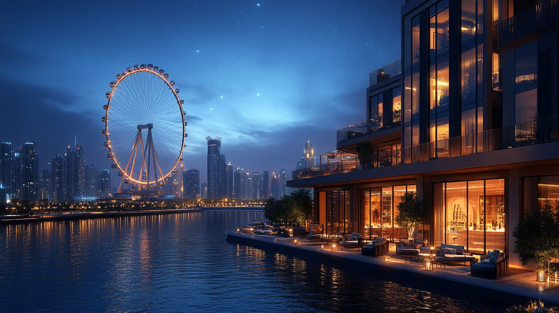 Гастрономия и шопинг на острове Bluewaters
