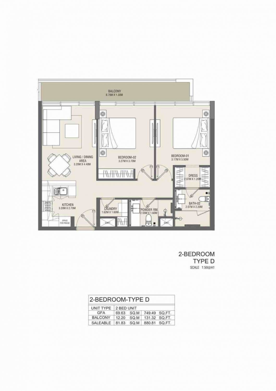 Apartment on Meydan, Dubai, 1 bedroom, 62 m2  | Foto 1