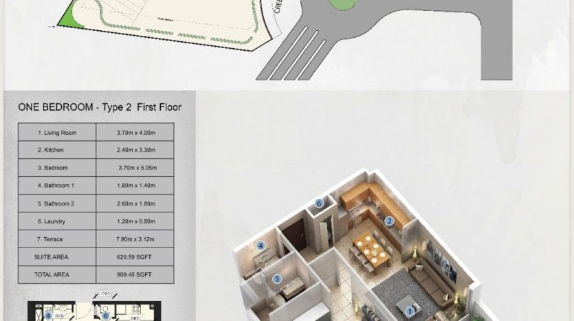 Apartment on Dubai Healthcare City, Dubai, 35 m2  | Foto 4