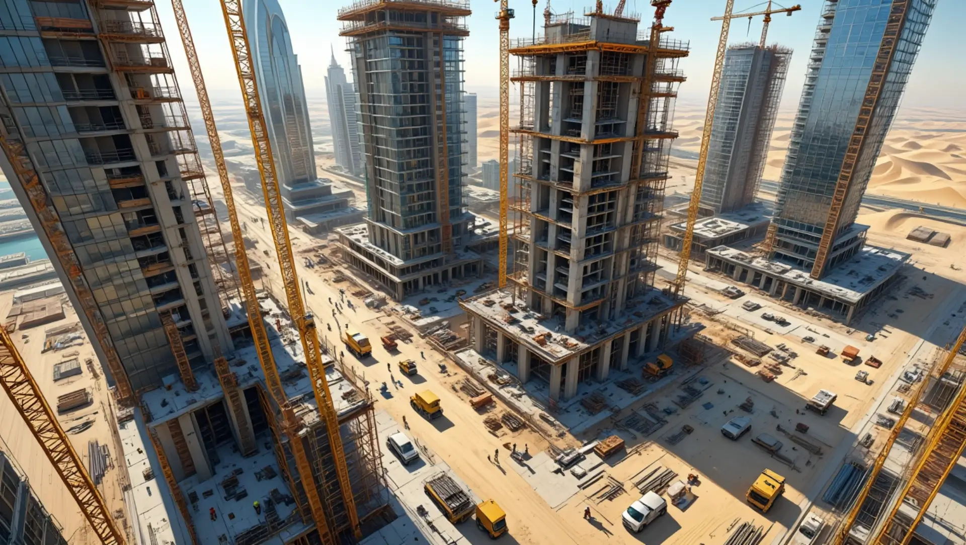 Как развивался район от первых работ до завершения проекта