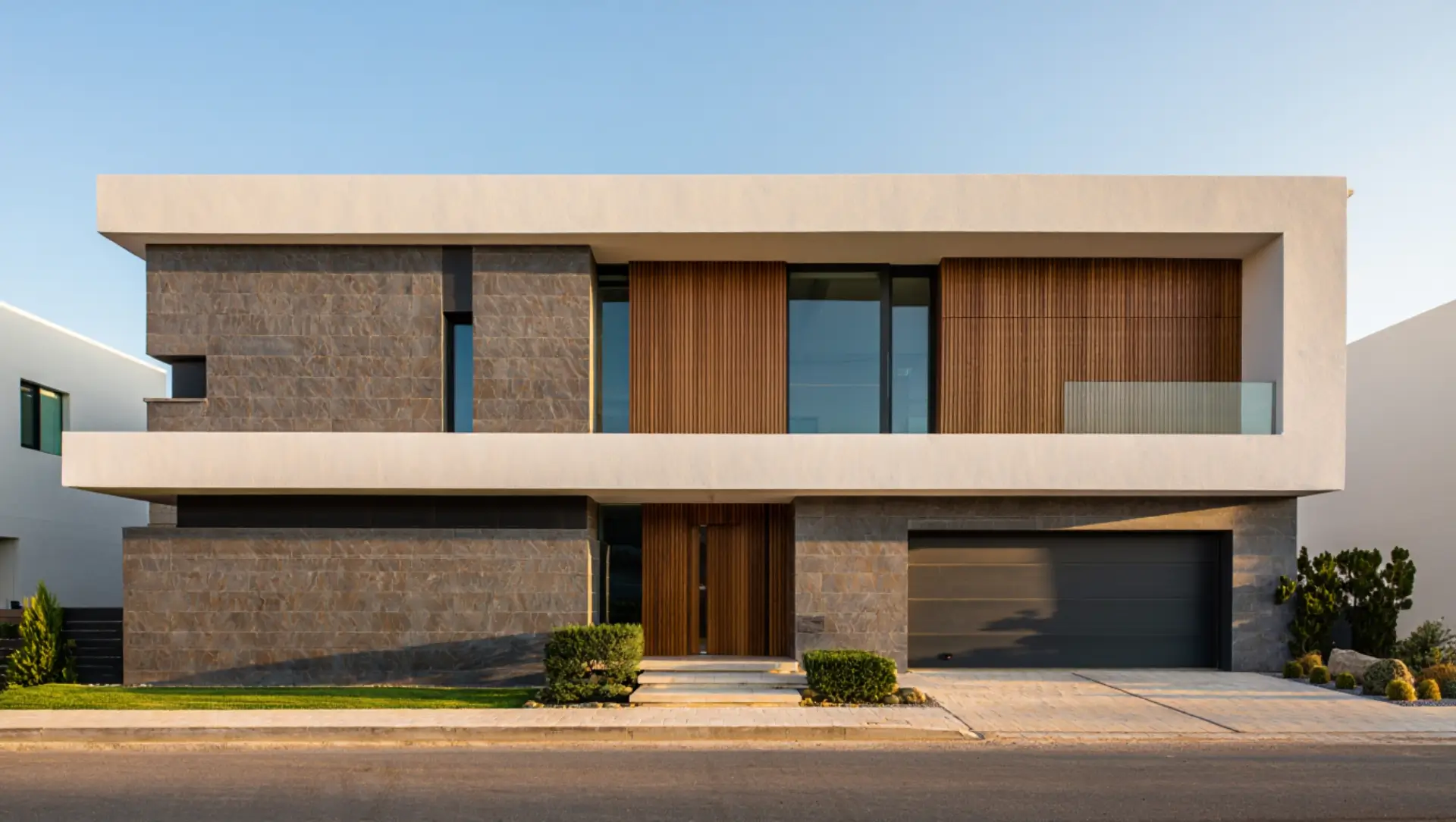 Ideas for blending wood, stone, and modern siding finishes